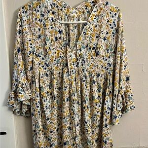 Chic Floral Women's Blouse